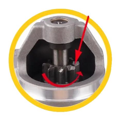 Motorino di avviamento, struttura in rame, prestazioni ad alta coppia, 1,2 kW 12 V QD124A (1/2)