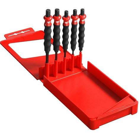 Facom 5-Piece Metric Punch Set with Tri-Material Shock-Absorbing Handles – Model FCM249GPB