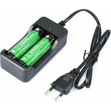 2X Chargeur de Piles Compatible avec 18650 Piles Batteries domestiques Li-ION 4.2V (1/4)