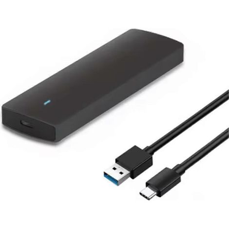 Werkzeugloses M.2 SATA USB 3.1 Gen1 5 Gbit/s SSD-Adaptergehäuse (1/5)