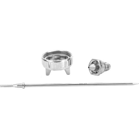 3-teiliges Zubehörset aus Edelstahl für pneumatische Sprühgeräte W-101 (1,3 mm). (1/5)