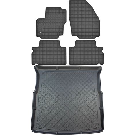 Juego de alfombrillas de goma para coche y alfombrilla para maletero para Ford S-Max I Minivan (2010-08.2015) (1/5)