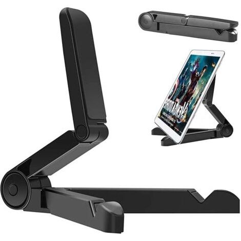 Supporto da tavolo regolabile per tablet, supporto portatile per iPad, Samsung Galaxy e Kindle Fire, supporto da tavolo per iPhone 16, 14, 15 e Pro Max
