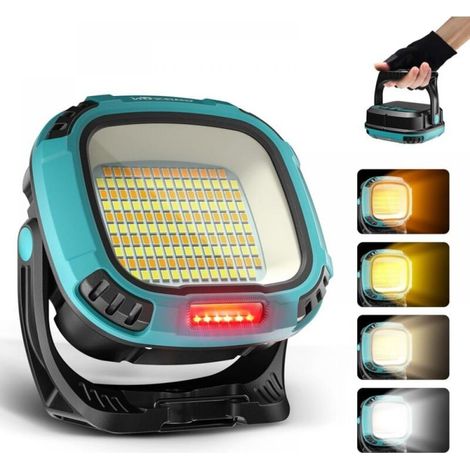 Wandleuchte LED wiederaufladbar, tragbarer multifunktionaler Arbeitsstrahler mit integriertem Akku