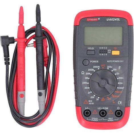 Digitales Multimeter mit hoher Genauigkeit, Kapazitäts- und Widerstandsmessung, Hintergrundbeleuchtung, LCR-Tester