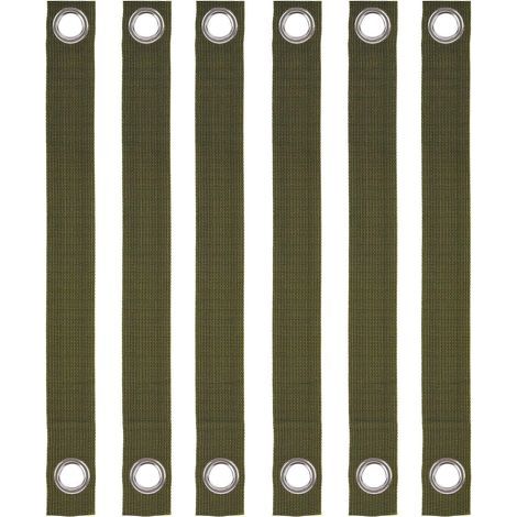 6 Pièces - Sangle Arbre - Attache Arbre - Support Tuteurage Nylon - Protection Vent Neige - Jardin Extérieur - Noir - 3,8x40cm (1/5)
