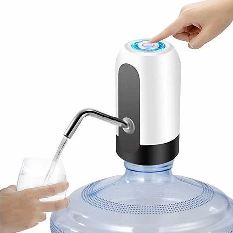 Pompe à bouteille d'eau électrique. distributeur d'eau potable automatique à chargement USB. autonomie de 30 jours. interrupteur de bouteille d'eau portable pour bouteille universelle de 2 à 5 gallons (1/4)