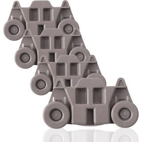 Rouleau inférieur de rechange pour lave-linge (lot de 4) – Compatible avec les marques GE/Whirlpool/Kenmore, prolongeant ainsi la durée de vie. (1/5)