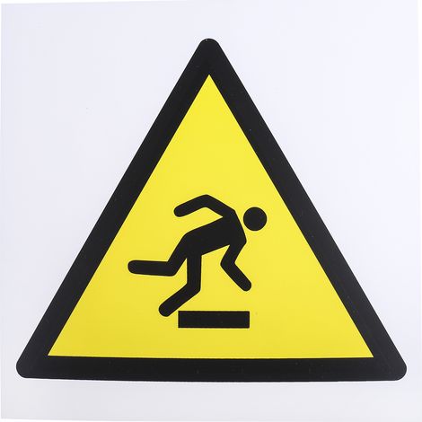 Panneau de danger, avec pictogramme : Obstacle au niveau du sol " " ( Prix pour 1 )