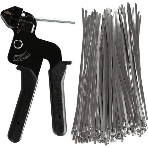 Kit pistolet tension câbles inox avec 200 colliers (1/5)