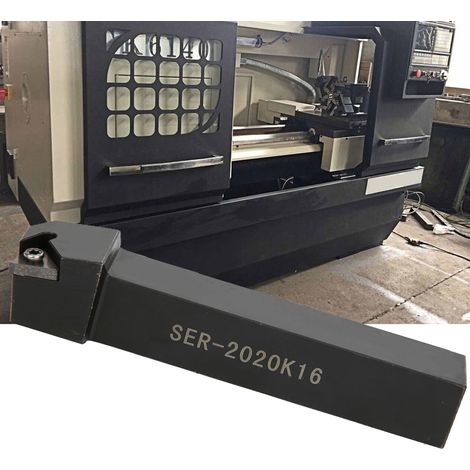 10 plaquettes de lame AG60 16ER SER2020K16 pour tour CNC, porte-outil, barre d'alésage + 1 clé (1/5)