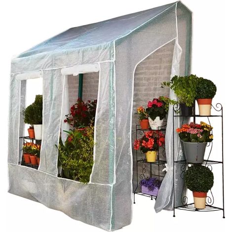 telo di ricambio verdemax per serra lobelia in plastica trasparente 200x110x210 cm (1/3)
