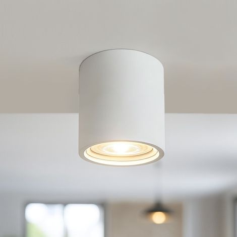 UNIVERSO GS-C90-T PORTAFARETTO ROTONDO IN GESSO VERNICIABILE A MONTAGGIO SUPERFICIALE PER LAMPADINE GU10 e GU5.3 (1/5)