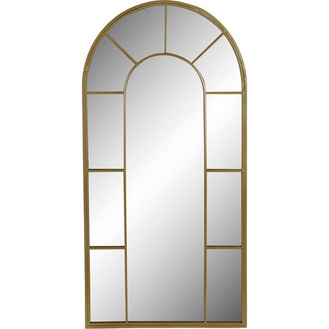 Miroir Fer Miroir 60X2X120 Fen Tre Doré (1/4)