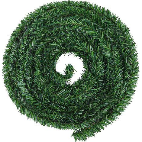 Décoration de couronne de Noël de 5,5 M, adaptée à la décoration de couronne de fête de Noël en plein air (4 cm de large) (1/5)