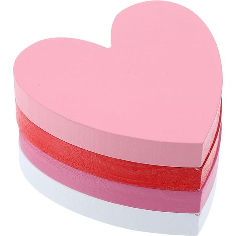 4pièces Cœur Bois Centres De Table Pour Saint-valentin Petits Cœurs Bois Plateau à Décoratif