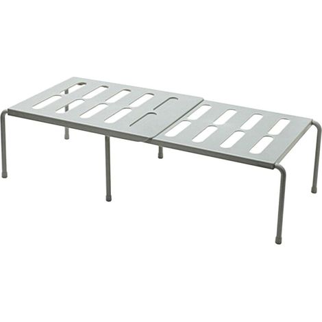 Étagère de rangement extensible et empilable pour placard de cuisine - Rangement pour vaisselle et épices Gery