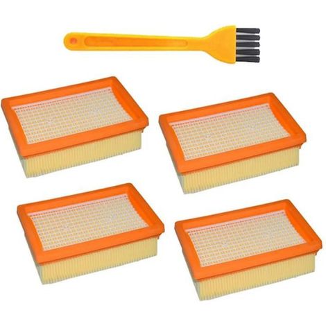 Filtre HEPA - Pour Aspirateur Sec Et Humide Karcher MV4 MV5 MV6 WD4 WD5 WD6 - Remplacement Filtre Hepa - 4 Pièces