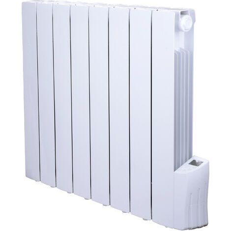 Radiador eléctrico de inercia fluida - 1200W - WARM TECH - 230V - Hasta 50m3 - Blanco (1/2)