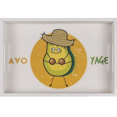Plateau Rectangulaire en bois Avocat petit modèle
