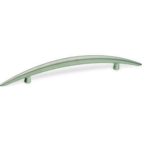 SCHWINN 22134 - Maniglia per mobili in zama, Distanza tra i Fori 128 mm, Finitura in Nichel Opaco (1/2)