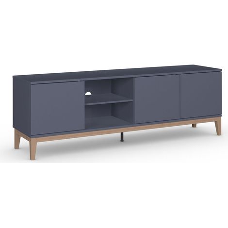 Meuble TV avec 3 portes gris (1/5)