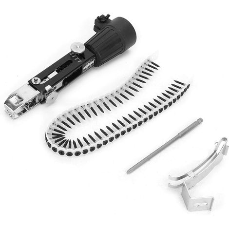 Pistolet à vis de plate-forme, pistolet à vis pour cloison sèche, adaptateur de chaîne de vis de perceuse à vis automatique pour perceuse électrique Bande Vis Placo (1/5)