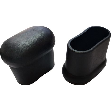 PUNTALE OVALE ROBUSTO A PERA ø mm 25 x 50 nero