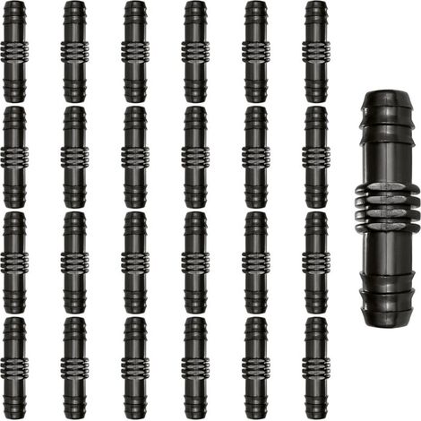 25 Stück 16-mm-Rohrverbinder, Kunststoff-Schlauchverbinder mit Widerhaken, Bewässerungsarmaturen, Schlauchverbinder mit Widerhaken für Bewässerungssysteme, Direktanschluss