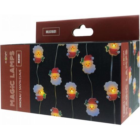 LUCI MAGICHE 50 LED 3000K BABBO NATALE DC5V 5MT                                                          - Luce CALDA
