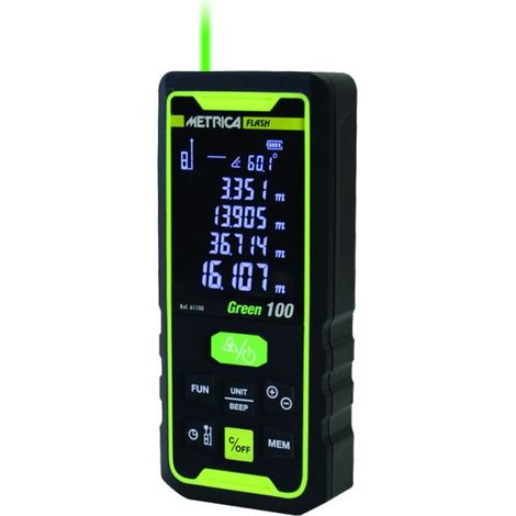 Laser-Entfernungsmesser METRICA Flash Green 100 100m - 61100