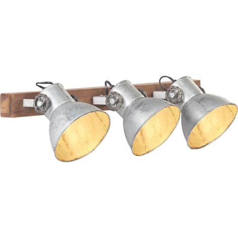 vidaXL Lampe murale industrielle Argenté 65x25 cm E27 (1/5)