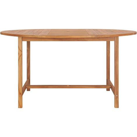 Table de jardin en teck massif, 150x76 cm, robuste et durable (1/5)