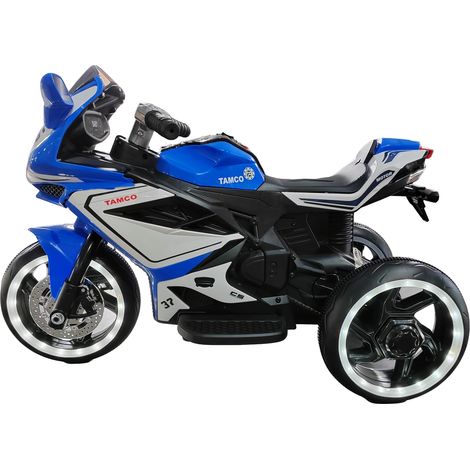 Moto électrique pour enfants, jouet rechargeable, moto électrique pour enfants de 3 à 4 ans (garçons et filles) avec démarrage à pédale, musique, lumières et roues lumineuses. (1/5)