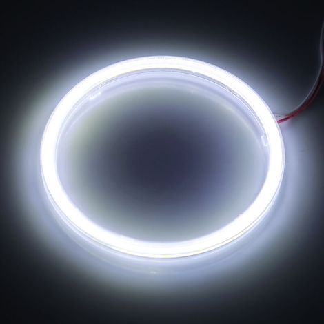 Paar 90-mm-COB-LED-Halo-Ringe für Motorrad- und Autoscheinwerfer, Tagfahrlicht-Angel-Eyes (1/3)