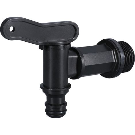 Rubinetto per serbatoio IBC – filettatura da 3/4" – valvola per tubo da giardino in plastica PP e filettatura in plastica (1/5)