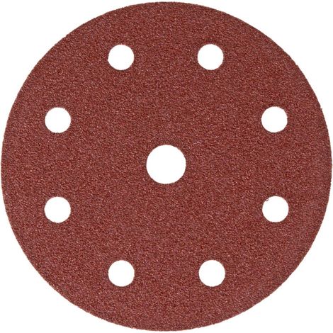Disques abrasifs pour le bois STIER D125 / P120 / 8 trous, 25 pièces 25 pièces