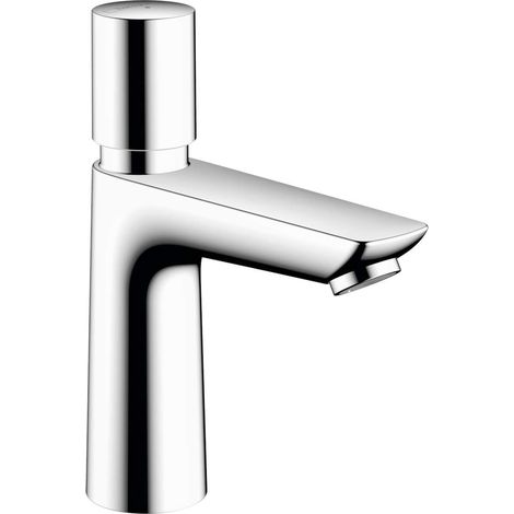 Hansgrohe Talis E - Rubinetto non miscelatore con chiusura automatica, solo acqua fredda, EcoSmart, cromo 71719000 (1/3)