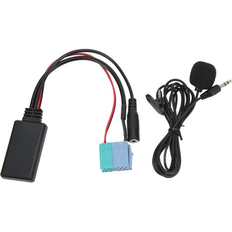 Module Bluetooth Voiture Audio Câble Aux avec Microphone MINI Port ISO pour Stéréo Connecteur 8PIN 6PIN (1/5)