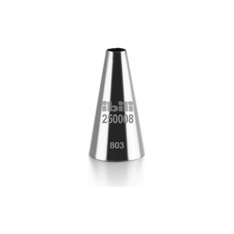 Ibili Boquilla redonda 8 mm plateada acero inoxidable