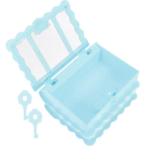 2 Pieces Small Retro Creative Plastic Jewelry Box (1/5)
