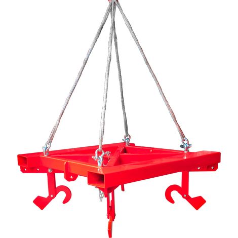Traverse de levage pour big bags 2000 kg - Compatible chariot élévateur et crochet MW Tools VHA020BIG (1/4)