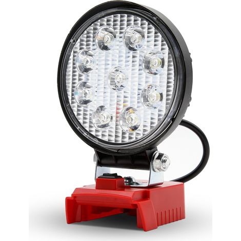 Lampe de Travail LED sans Fil 15-16 W, projecteur de Chantier Portable 2000 LM avec Port USB alimenté par des Batteries Lithium-ION 18V M18 (1/5)