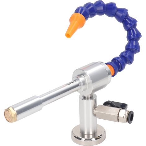 Lot de 5 pistolets à air froid en alliage d'aluminium 7 bars, tube flexible, refroidissement vortex pour usinage plastique et métal (1/5)