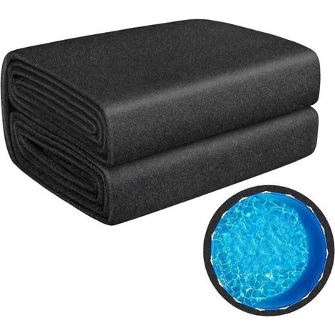 Tapis de Protection pour Liner Piscine,Tapis Sol - Protecteur de,pour Béton Ciment Gravier Extérieur Camping Été Jardin Terrasse Pelouse Diamètre 3,7 mètres (1/5)