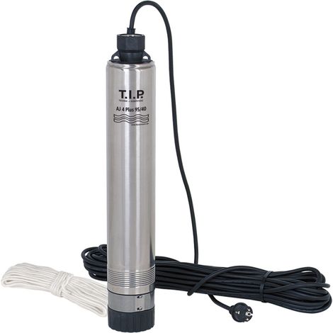 T.I.P. – Pompe immergée 5.500 L/h – 900W – Hauteur de refoulement 40 m – Acier inoxydable – Silencieuse – Pour eaux propres