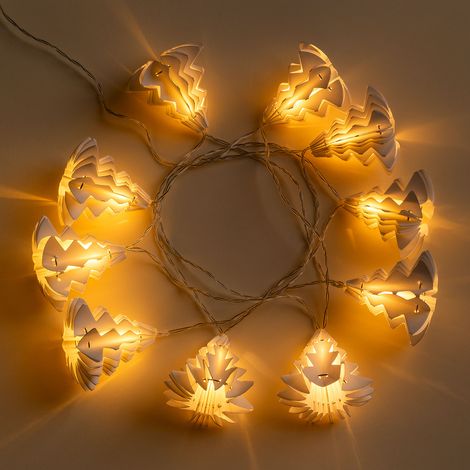 Guirnalda decorativa Navideña con luces LED 2,20 m Abete SKLUM       