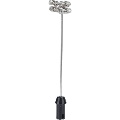 Mousseur à lait électrique rechargeable USB, 3 vitesses, batteur à œufs, mixeur portatif, accessoires ménagers, noir (1/5)