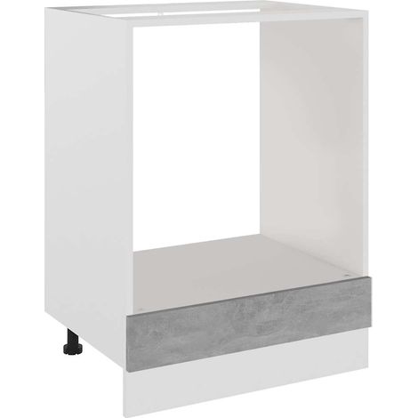 Maison Exclusive - Mueble para horno "Riga" gris hormigón 60x46x8