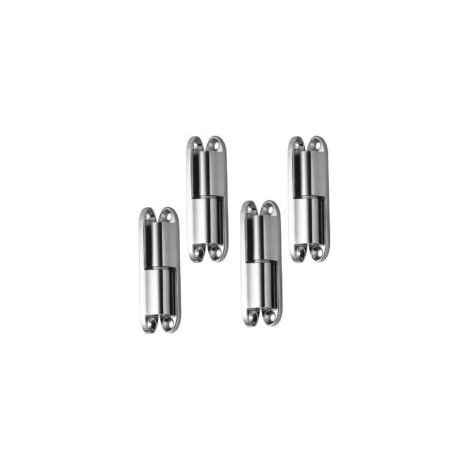 Juego de cuatro bisagras para puertas, bisagras desmontables, bisagras silenciosas, aptas para puertas de armarios, accesorios para puertas. - Crezuo
